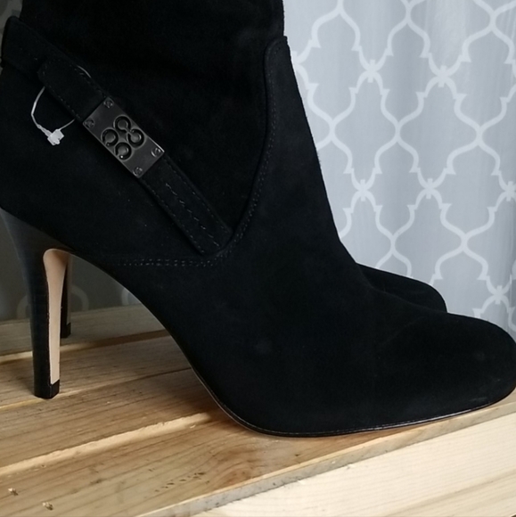 Coach suede heeled boots - Picture 4 of 6